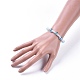 Прозрачные акриловые имитированные перламутровые браслеты для детей BJEW-JB04575-03-3