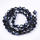 Electroplate Glass Beads Strands EGLA-Q118-6mm-A03-2