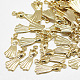真鍮チャーム  ドレス  18KGP本金メッキ  22.5x9x2mm  穴：1.5mm KK-N200-055-2