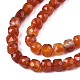Agate à bandes naturelles / brins de perles d'agate à rayures G-S359-374A-3