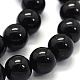 Naturali nera perle di tormalina fili G-G763-01-10mm-AB-4