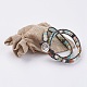 Bracelet wrap amazonite fleur naturelle BJEW-JB03613-01-3