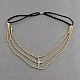 Bandeau de chaîne de tête en métal de mode pour femmes de nouveau design OHAR-R150-20-2