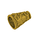 チベット風合金ビーズコーン  円形に叩かれた  カドミウムフリー＆鉛フリー  アンティーク黄金  10x7.5mm  穴：1.7~1.8mm  内径：3.5~4mm  約850個/1000g TIBE-0578-AG-LF-2