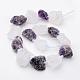 Natural Crystal and Amethyst Beads Strands G-D833-02-2