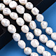 Fili di perle di perle d'acqua dolce coltivate naturali PEAR-N014-10A-2