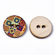 2 отверстия печатных деревянные кнопки BUTT-ZX004-01A-03-2