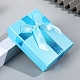 紙箱  ちょう結びに  長方形  ディープスカイブルー  9x7x3cm&nbsp;PW-WG2638A-04-1