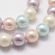 Chapelets de perles en coquille X-BSHE-L017-10-3