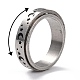 203 Stainless Steel Rotating Spinner Fidget Band Rings for Anxiety Stress Relief RJEW-G118-01P-2