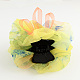 Pinzas para el cabello de tela de flores de garra de plástico PHAR-S276-01-2