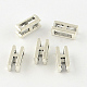 Antique Silver Plated Alloy Letter Slide Charms TIBEP-S296-H-RS-1