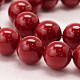 Bollos de perlas redondas de perlas de concha pintada para hornear BSHE-L011-4mm-B007-4