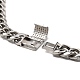 304 Stainless Steel Cuban Link Chain Necklaces NJEW-D050-01E-P-3
