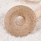 Donut/Pi Disc Natural Fossil Pendants G-F270-06F-1