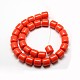 Imitation Amber Resin Barrel Beads Strands for Buddhist Jewelry Making RESI-A009B-B-2