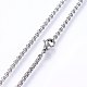 304 Stainless Steel Cable Chain Necklaces NJEW-P226-02P-02-2