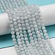 Chapelets de perles en aigue-marine naturelle G-P342-10-4mm-2