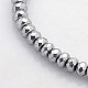 Electroplate Non-magnetic Synthetic Hematite Beads Strands G-J208D-08-1