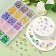 565Pcs 15 Colors Frosted Spray Painted Glass Beads GLAA-YW0001-37-5