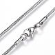 304 Stainless Steel Snake Chain Necklaces NJEW-D285-03P-2