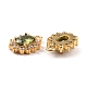 Real 18K Gold Plated Brass Micro Pave Cubic Zirconia Charms ZIRC-Z023-04B-NR-3