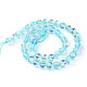 Synthetic Moonstone Beads Strands G-R375-6mm-B04-2