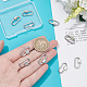 10 шт. латунные винтовые карабинные застежки KK-NB0003-49-3