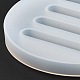 Diy flache runde untersetzer ständer silikonformen DIY-E052-02-5