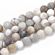 Chapelets de perles en agate de feuille de bambou naturelle G-T106-026-1