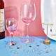 Legierung Emaille Wein Glas Charme AJEW-AB00103-3