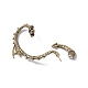 Alloy Dragon Front Back Stud Earrings EJEW-C046-01AB-4