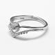 925 Sterling Silver Finger Ring Components STER-F026-60P-2