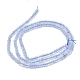 Chapelets de perles en agate avec dentelle bleue naturelle G-F686-24-2