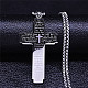 304 aus rostfreiem Stahl Halsketten NJEW-H015-08P-1
