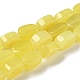 Natürliche Zitronen Jade Perlen Stränge G-M420-H09-03-1