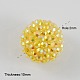 AB Color Disco Pave Ball Resin Rhinestone Beads for Chunky DIY Jewelry Making X-RESI-S256-12mm-SAB10-2