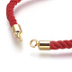 Cotton Cord Bracelet Making KK-F758-03-G-3
