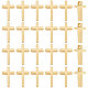 Beebeecraft 50 piezas encantos de latón chapado en estante KK-BBC0007-61-1