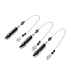 Natural Obsidian Pointed Dowsing Pendulums G-I322-01P-04-1