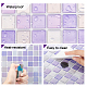 PET Self-Adhesive Mark Crystal Pattern Paper DIY-WH0223-11A-5