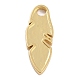Plaqué or pendentifs en laiton émail KK-P197-15G-G-3
