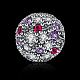 925 Sterling Silver Cubic Zirconia European Beads STER-BB16504-2