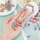 SUNNYCLUE 1 Box 20Pcs 10 Colors Glass Bottle Charms Transparent Mini Wishing Bottle Wish Pendants Colorful Rhinestone Sequins Cork Stopper for Jewelry Making Charms Bracelets Findings GLAA-SC0001-59-3