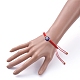 Adjustable Nylon Thread Braided Bead Bracelets BJEW-JB05293-03-4