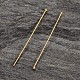 Real 18K Gold Plated Sterling Silver Ball Head Pins X-H483-0.5x30mm-G-2