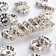 Brass Grade A Rhinestone Spacer Beads RSB039NF-01-1