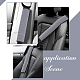 Olycraft 4 pz grigio cintura di sicurezza per auto copre 12 pollici universale cintura di sicurezza per auto pastiglie copertura grigia cintura di sicurezza spalla pad copertura automotive cintura di sicurezza copertura per auto camion accessori AJEW-OC0003-74B-6