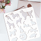 PET Hollow Out Drawing Painting Stencils DIY-WH0391-0092-3