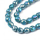 Electroplate opaco colore solido perle di vetro fili EGLA-N002-26-A06-3